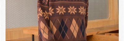 Crew neck wool blend mens sweater wholesale (5)