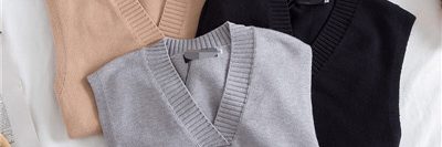 Men plain cotton v neck sweater vest wholesale (4)