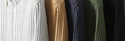 Men’s cotton zip up solid golf cardigan sweater (2)