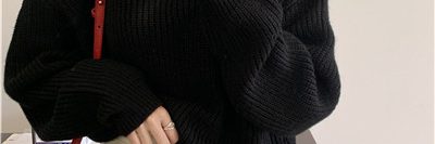 Off-the-shoulder short sweater women wholesale (4)