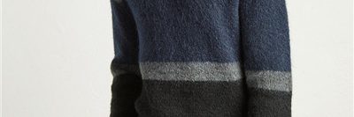 Super soft winter striped thick wool men mohair sweater (2)