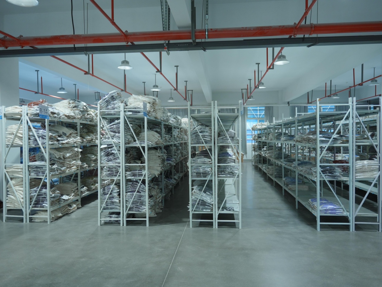 Finished Sweater Warehouse and Storage Racks