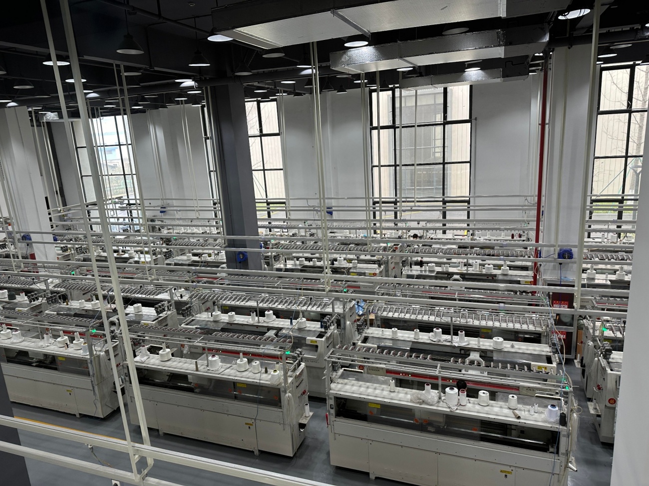 High Capacity Flat Knitting Production Floor